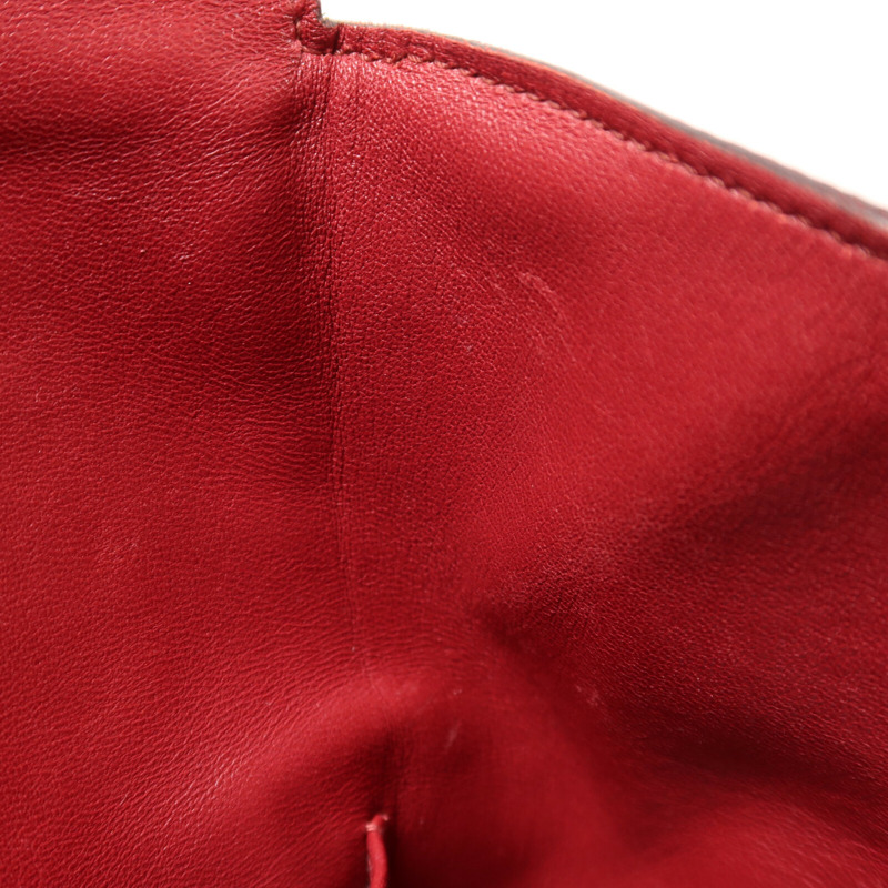 HERMES Evercolor皮革Tool Box 20金扣手挽肩背兩用袋Rouge Grenade-15