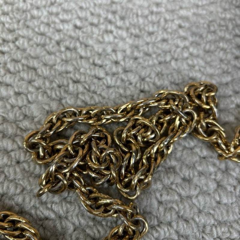 Gucci古馳黑金全皮郵差包 經典GG壓紋 金色鎖扣 鏈條肩帶 可單肩可斜挎可手提 容量實用 日常通勤百搭-18