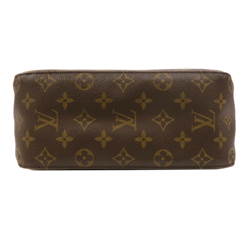 LOUIS VUITTON Monogram Looping MM金扣肩背袋棕色-3