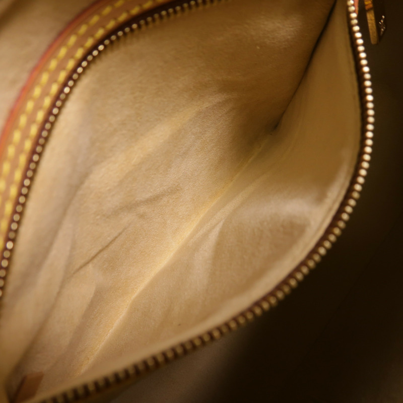 LOUIS VUITTON Monogram Looping MM金扣肩背袋棕色-5