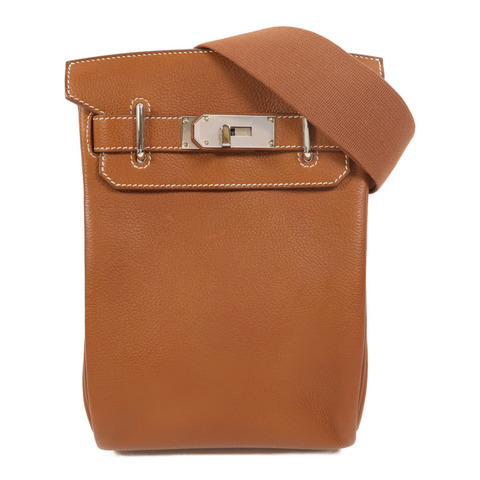 HERMES Barenia皮革Hac A Dos PM銀扣背包Fauve
