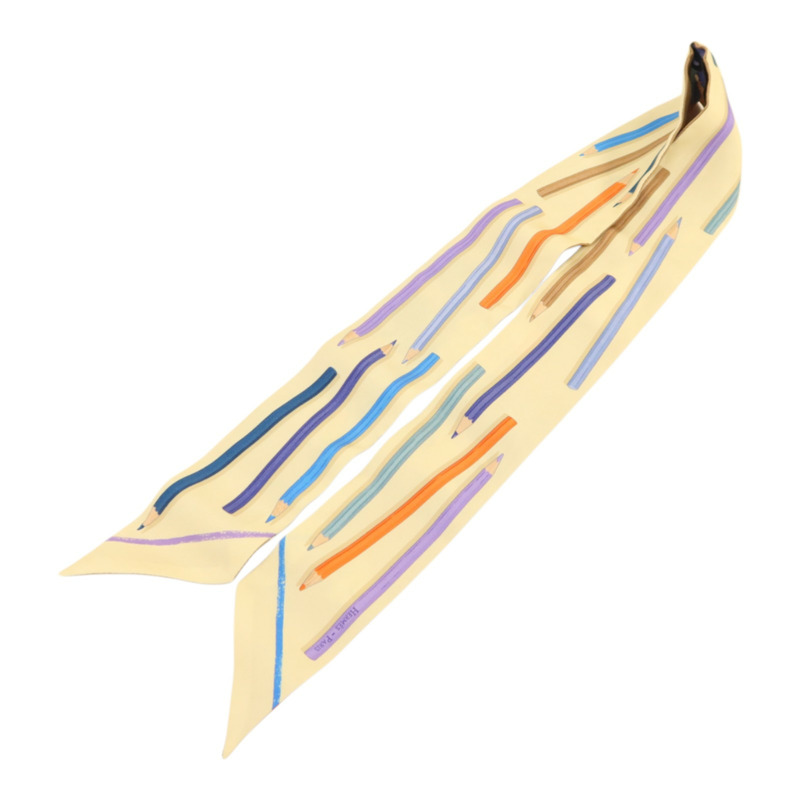 HERMES 絲質Twilly絲巾-2