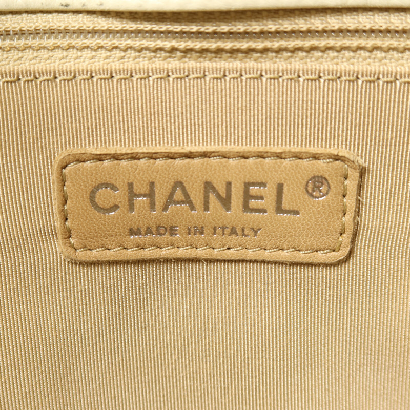 CHANEL 牛皮皮革PST Petite Shopping Tote Bag銀扣鏈帶手挽袋-5