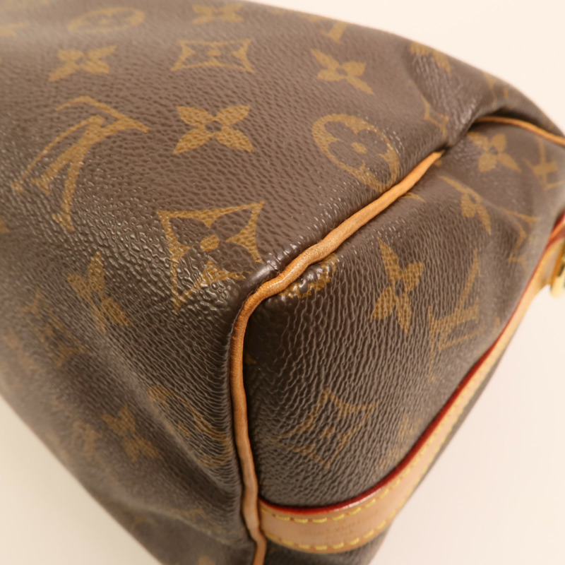 LOUIS VUITTON Monogram Speedy Bandouliere 25金扣手挽肩背兩用袋-12