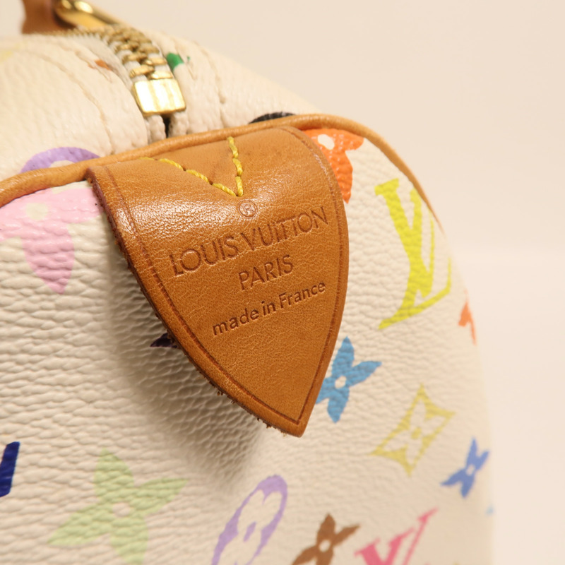 LOUIS VUITTON Monogram Multicolore Speedy 30金扣手挽袋-5