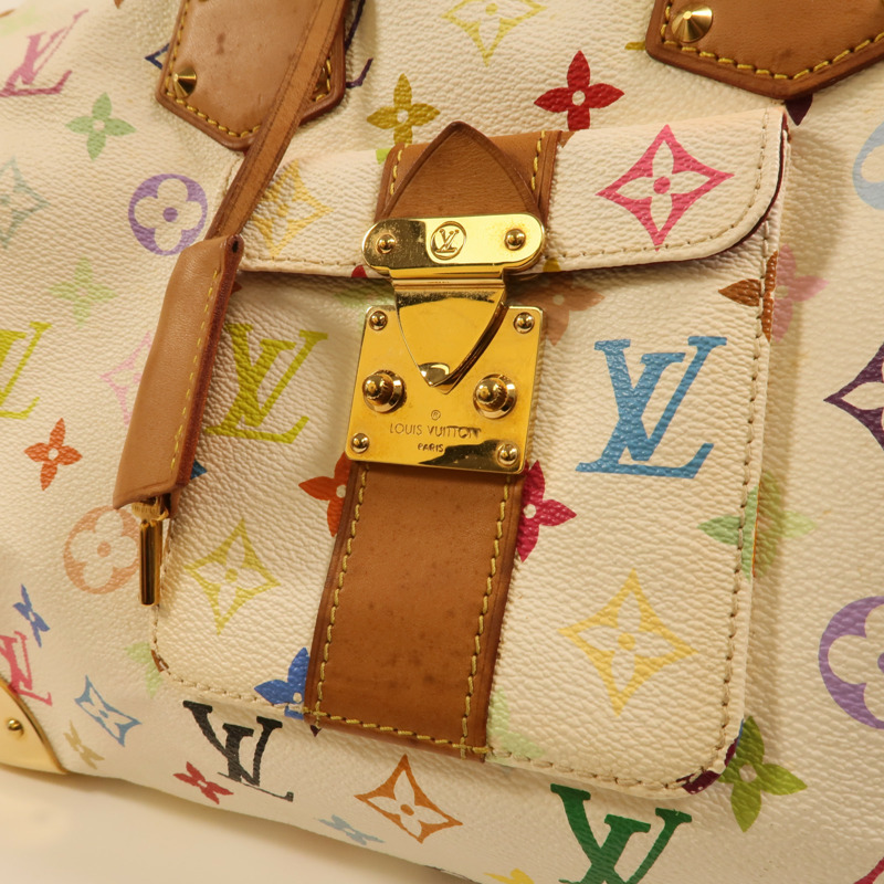 LOUIS VUITTON Monogram Multicolore Speedy 30金扣手挽袋-8