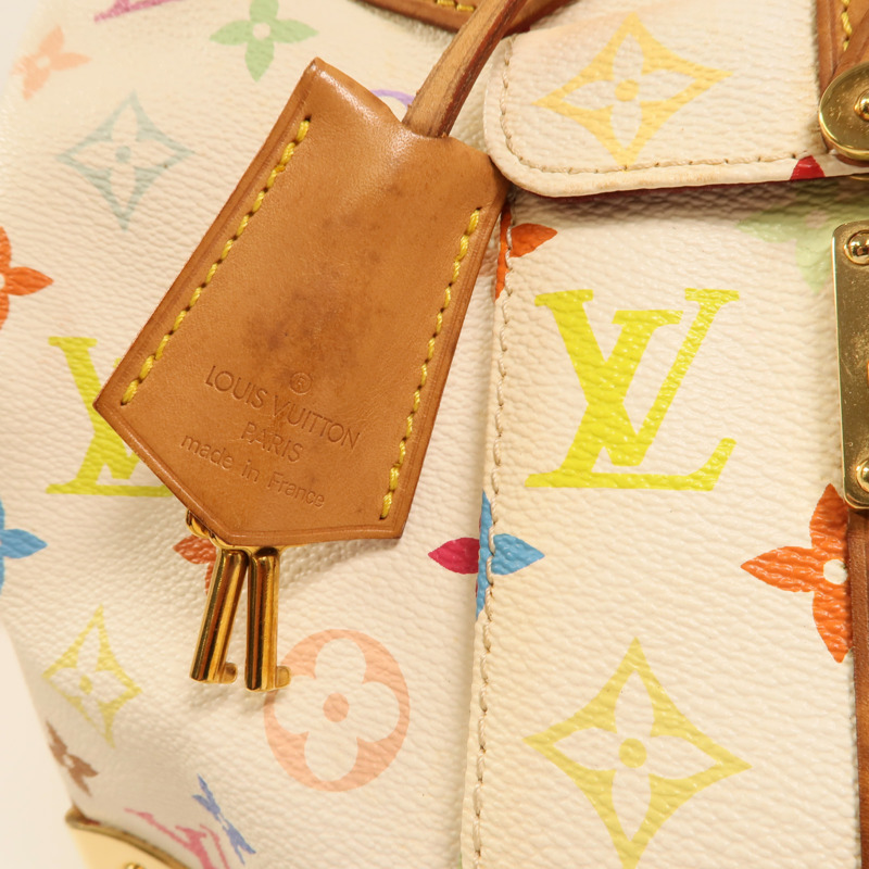 LOUIS VUITTON Monogram Multicolore Speedy 30金扣手挽袋-9