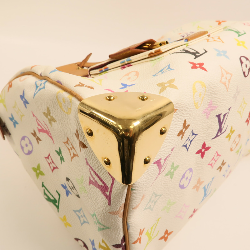 LOUIS VUITTON Monogram Multicolore Speedy 30金扣手挽袋-13