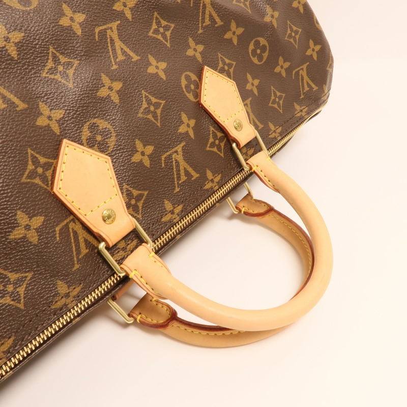 LOUIS VUITTON Monogram Speedy 40金扣手挽袋/波士頓包-7