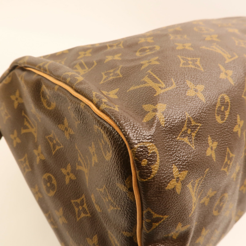 LOUIS VUITTON Monogram Speedy 40金扣手挽袋/波士頓包-10
