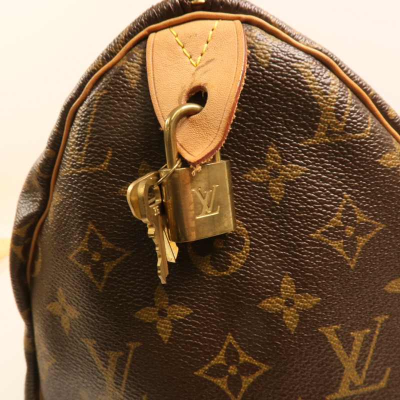 LOUIS VUITTON Monogram Speedy 40金扣手挽袋/波士頓包-13