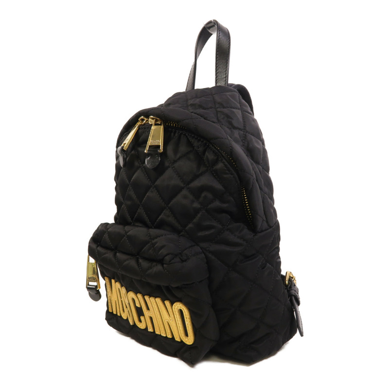 MOSCHINO 尼龍Backpack金扣背包-2