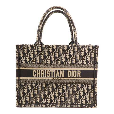 Dior Oblique Canvas帆布Book Tote Medium銀扣手挽袋