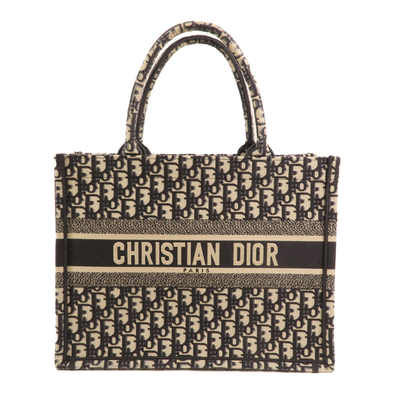 Dior Oblique Canvas帆布Book Tote Medium銀扣手挽袋-0