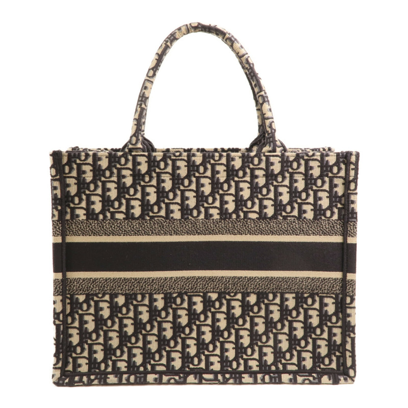 Dior Oblique Canvas帆布Book Tote Medium銀扣手挽袋-1