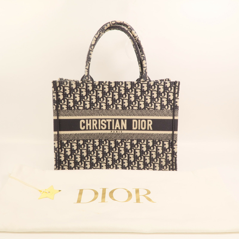 Dior Oblique Canvas帆布Book Tote Medium銀扣手挽袋-9