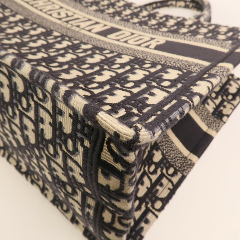 Dior Oblique Canvas帆布Book Tote Medium銀扣手挽袋-10