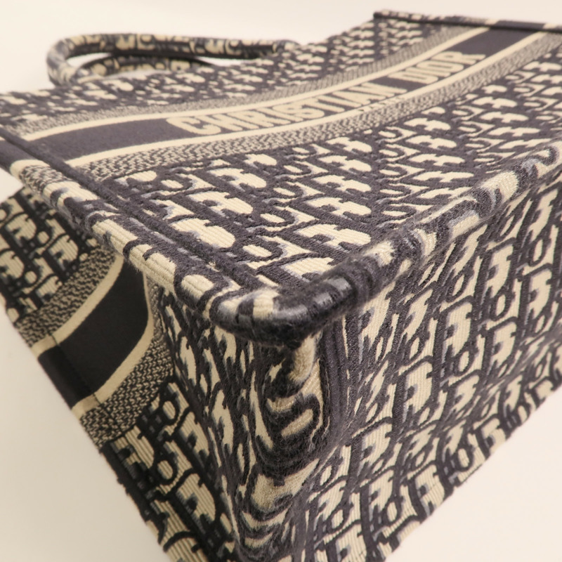 Dior Oblique Canvas帆布Book Tote Medium銀扣手挽袋-11