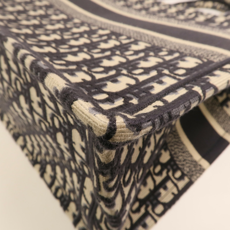 Dior Oblique Canvas帆布Book Tote Medium銀扣手挽袋-12