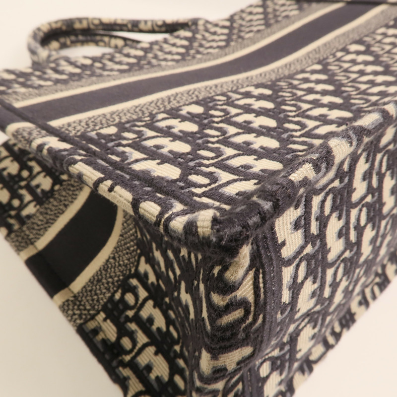 Dior Oblique Canvas帆布Book Tote Medium銀扣手挽袋-13