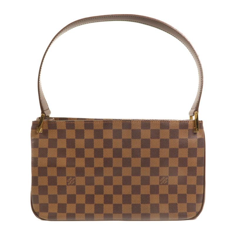 LOUIS VUITTON Damier Aubagne金扣肩背袋-1