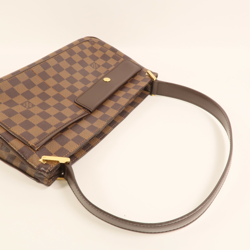 LOUIS VUITTON Damier Aubagne金扣肩背袋-7