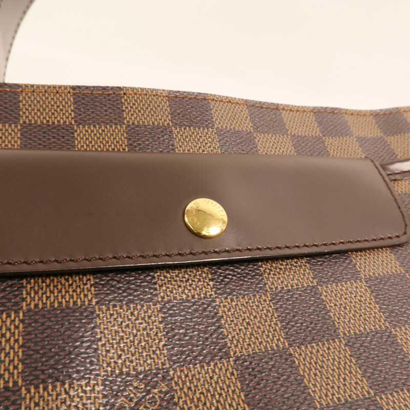 LOUIS VUITTON Damier Aubagne金扣肩背袋-8