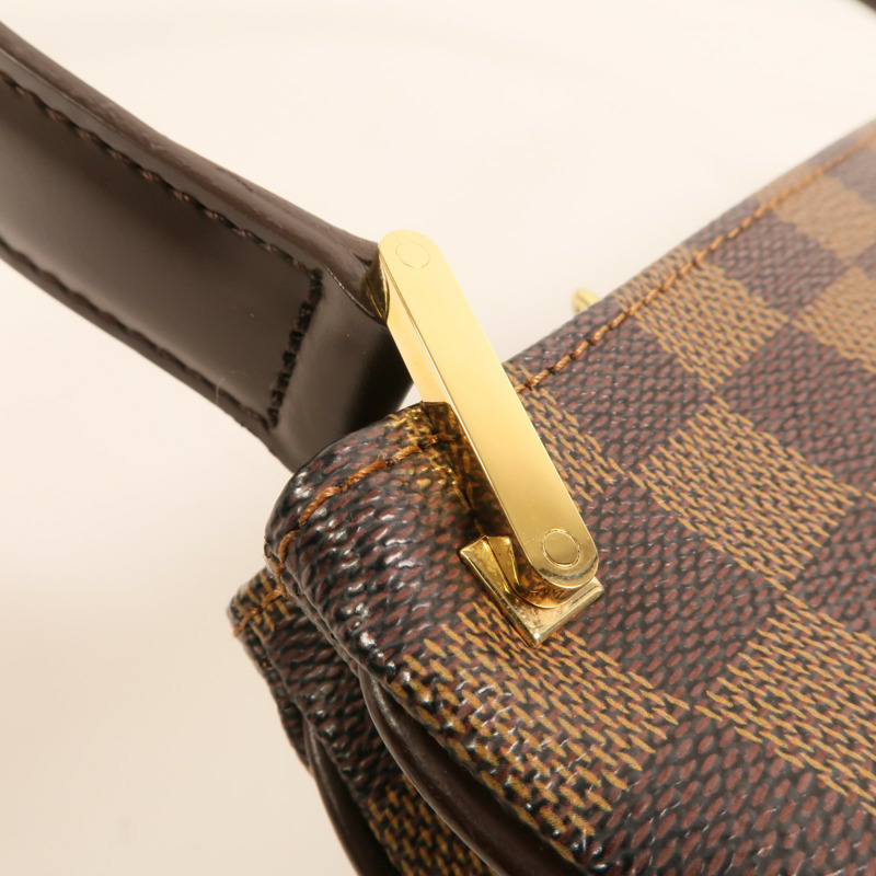 LOUIS VUITTON Damier Aubagne金扣肩背袋-9