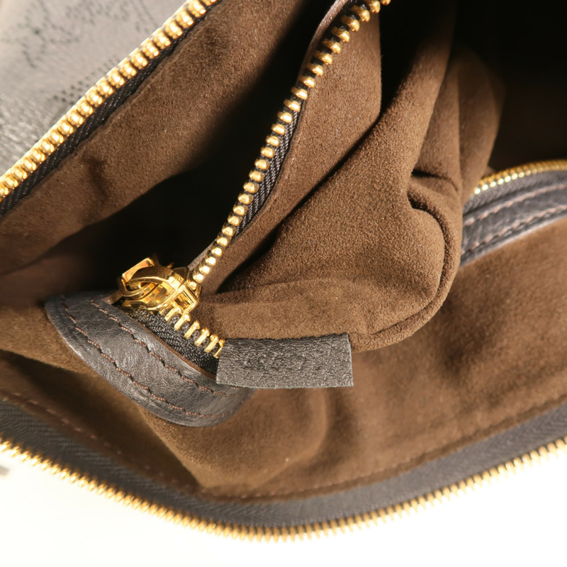 LOUIS VUITTON Monogram Mahina Salene PM金扣手挽肩背兩用袋-6