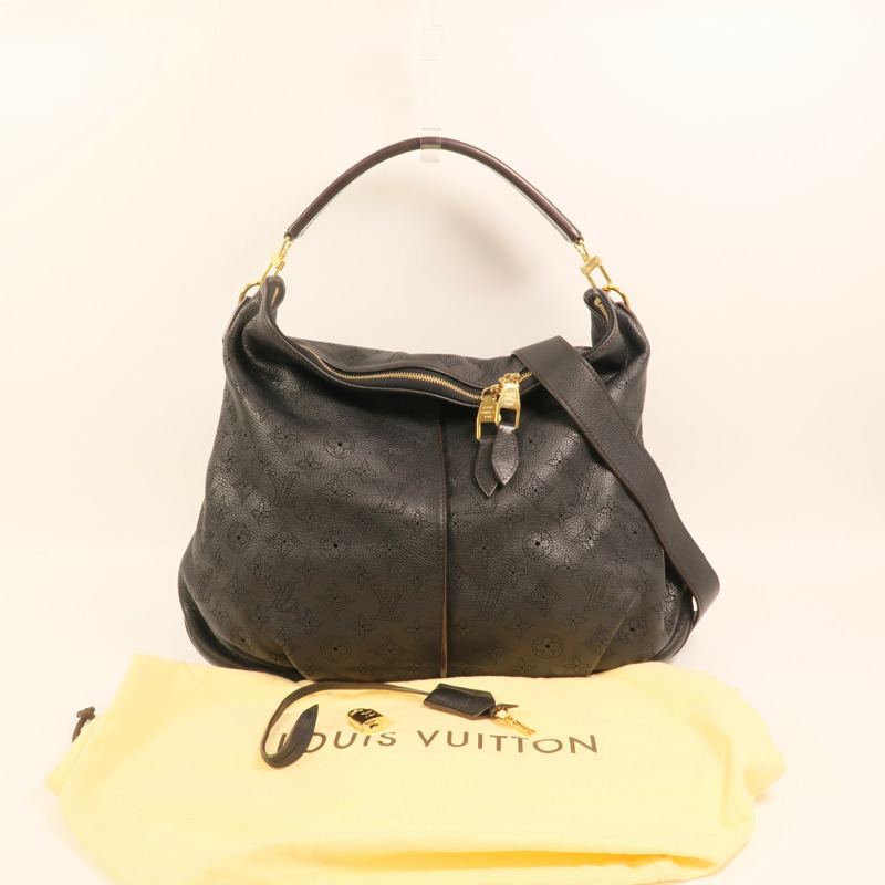 LOUIS VUITTON Monogram Mahina Salene PM金扣手挽肩背兩用袋-8