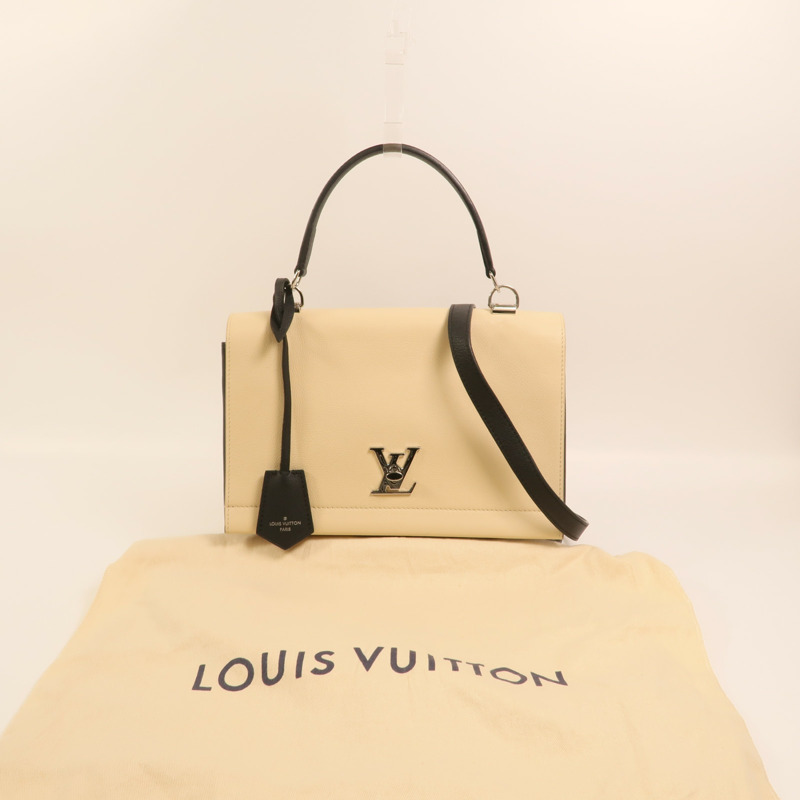 LOUIS VUITTON 牛皮皮革Lockme II Cartable銀扣手挽肩背兩用袋-12