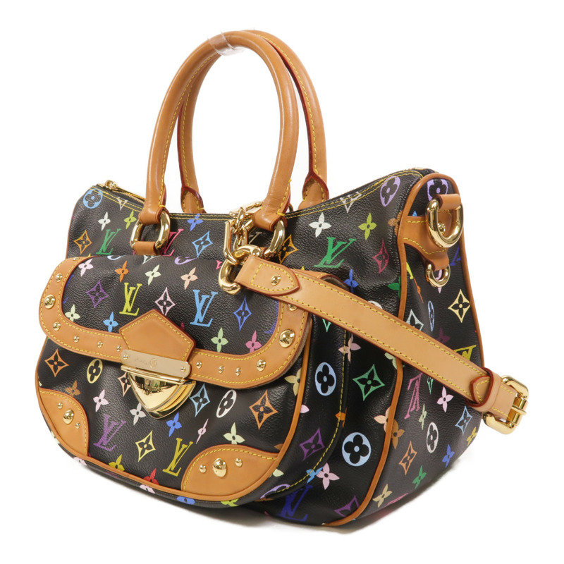 LOUIS VUITTON Monogram Multicolore Rita金扣手挽肩背兩用袋-2