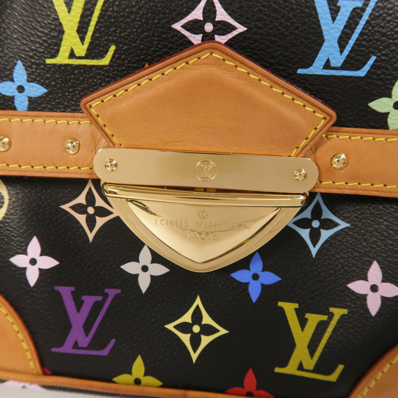 LOUIS VUITTON Monogram Multicolore Rita金扣手挽肩背兩用袋-9
