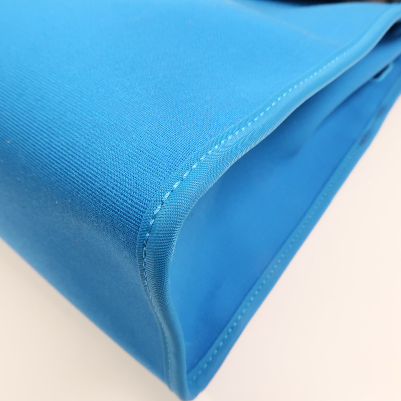 HERMES 帆布Herbag PM銀扣手挽肩背兩用袋-14