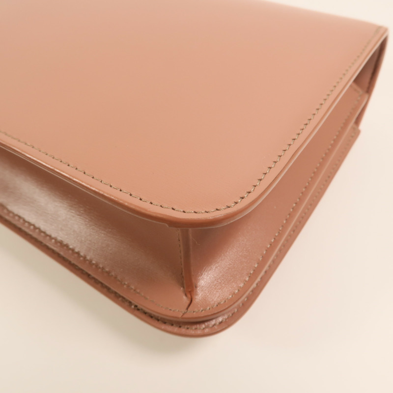 CELINE 牛皮皮革Mini Classic Box金扣肩背袋-14