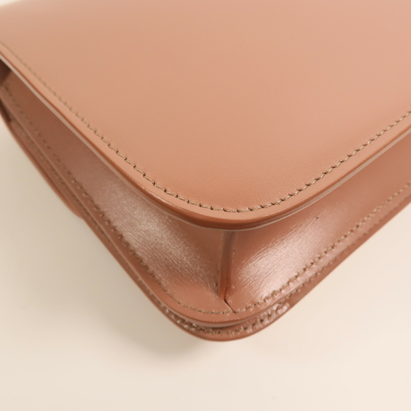 CELINE 牛皮皮革Mini Classic Box金扣肩背袋-15