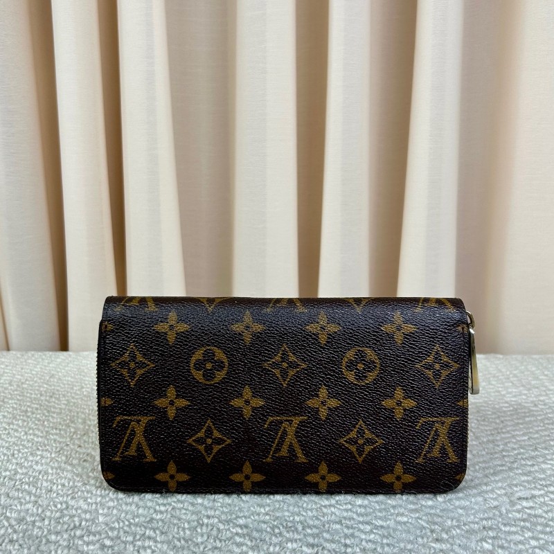 LV路易威登長款拉鍊錢包 經典老花 棕色內裡 卡位多 容量足 實用性強 日常百搭-5