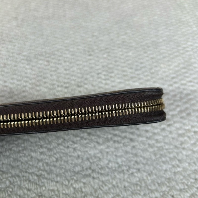 LV路易威登長款拉鍊錢包 經典老花 棕色內裡 卡位多 容量足 實用性強 日常百搭-9