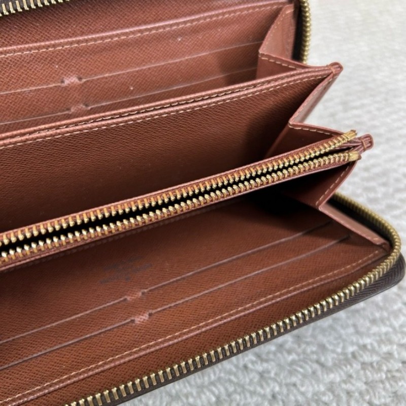 LV路易威登長款拉鍊錢包 經典老花 棕色內裡 卡位多 容量足 實用性強 日常百搭-13