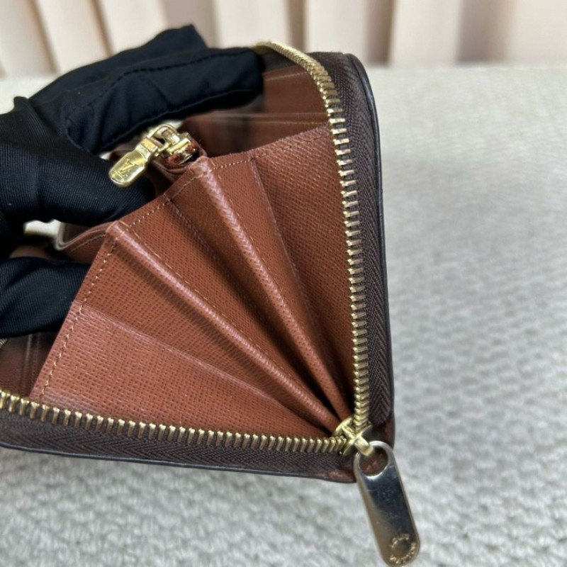 LV路易威登長款拉鍊錢包 經典老花 棕色內裡 卡位多 容量足 實用性強 日常百搭-16