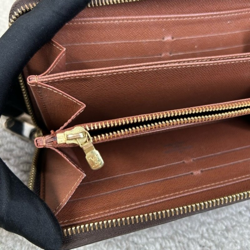 LV路易威登長款拉鍊錢包 經典老花 棕色內裡 卡位多 容量足 實用性強 日常百搭-18