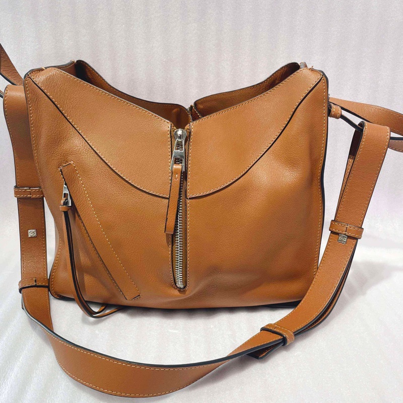 羅意威/LOEWE 棕色Hammock吊床包,底長:27 無附件-0