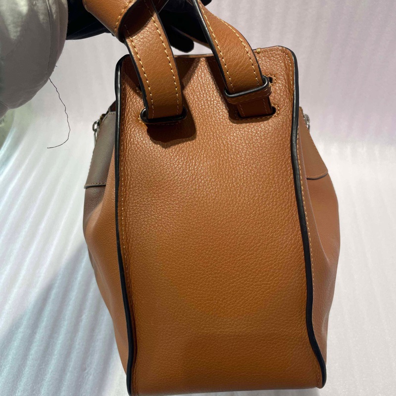 羅意威/LOEWE 棕色Hammock吊床包,底長:27 無附件-3