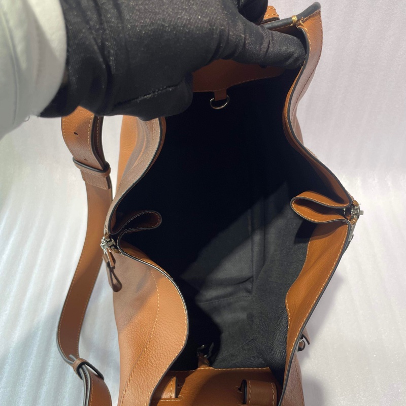 羅意威/LOEWE 棕色Hammock吊床包,底長:27 無附件-8