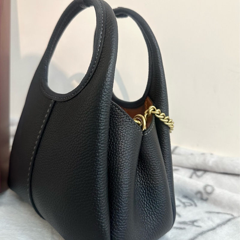 【全🆕】COACH Lana 19 手提包 小號 small黑色-3