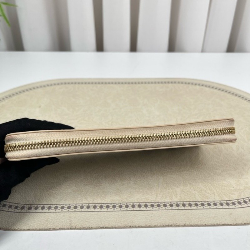 LV路易威登 白棋盤格拉鏈長款錢包 手拿包 經典款式 實用耐造-7