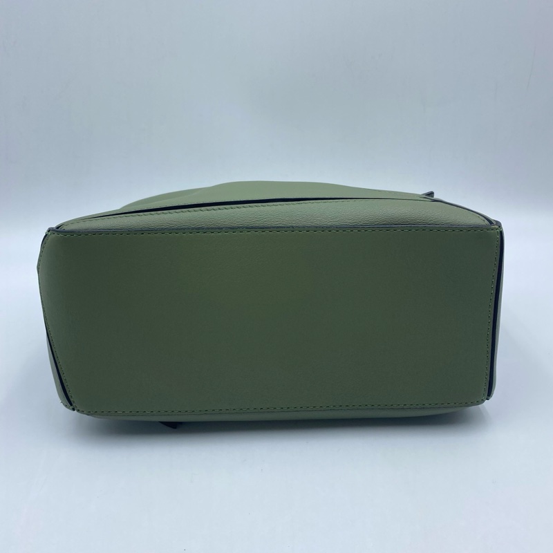 98新 羅意威/Loewe Puzzle 墨綠色小號 附件:塵袋-3