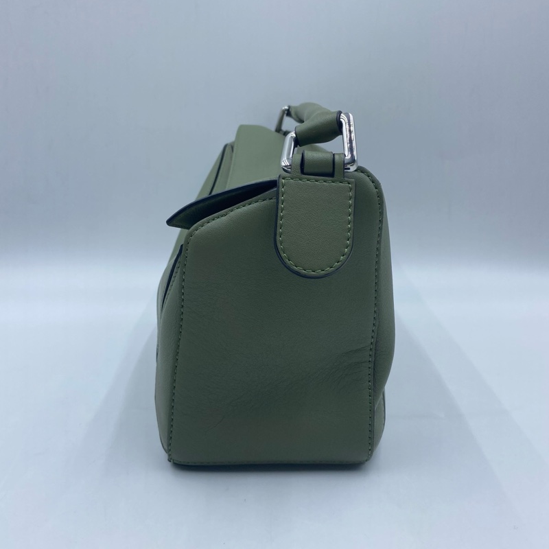 98新 羅意威/Loewe Puzzle 墨綠色小號 附件:塵袋-4