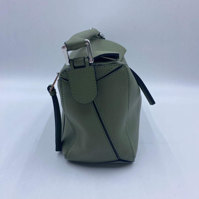 98新 羅意威/Loewe Puzzle 墨綠色小號 附件:塵袋-5