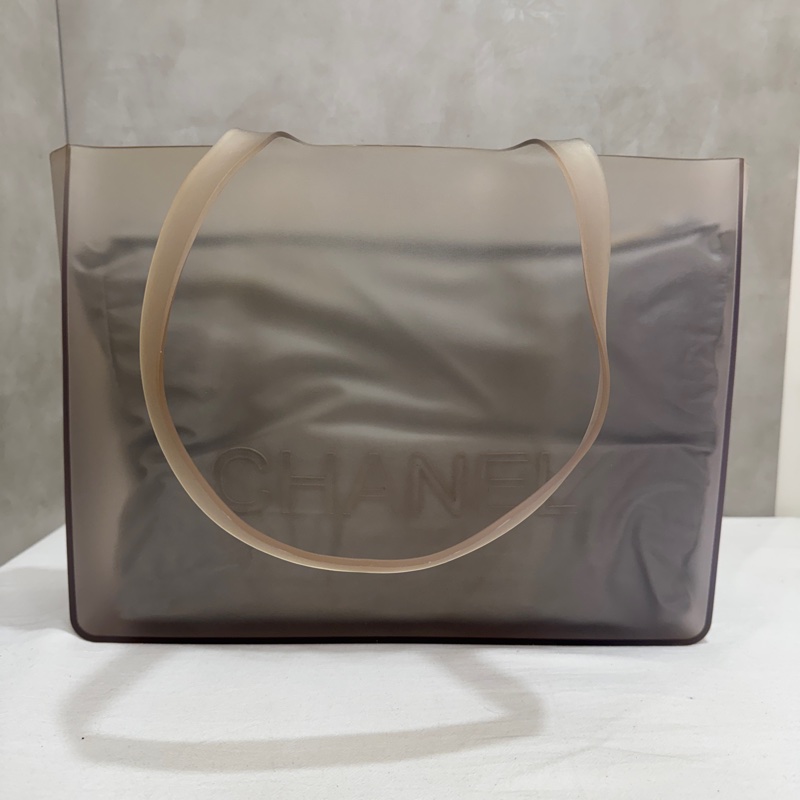 Chanel 香奈兒 果凍托特包 中古 二手 vintage 法國 雷標-5